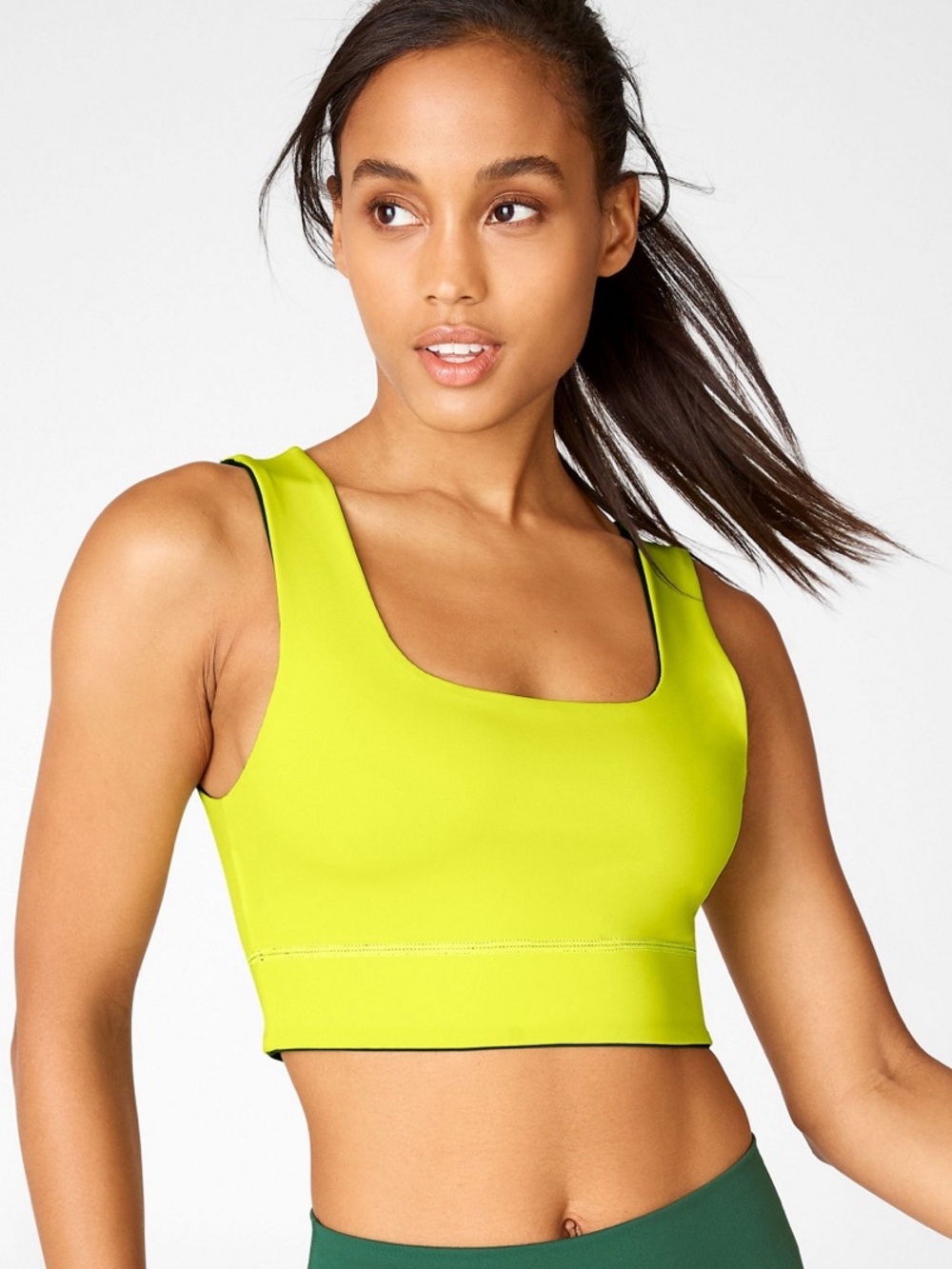Reversible Women’s Scoop Neck Crop Sports Bra